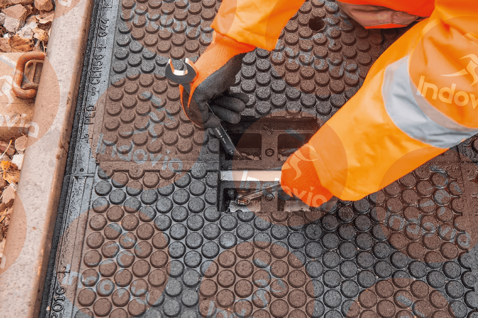 Interlocking panels detailed view